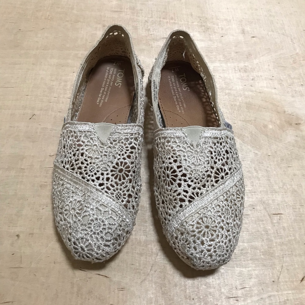 Toms Alpargata Moroccan Crochet Flats
